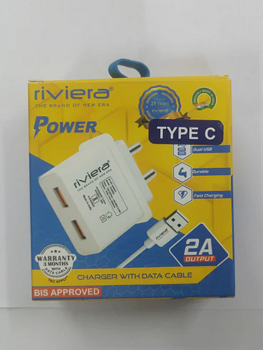 Riviera Power Type C Charger  1 years warranty (FC10)